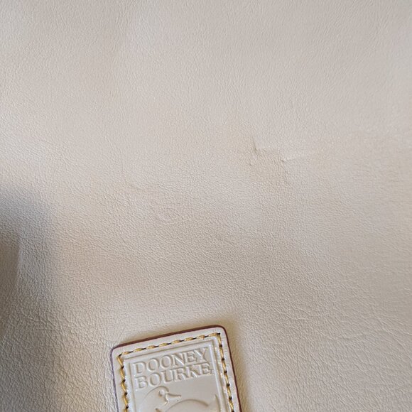 Cream leather tote, slouchy summer bag, large neutral purse - Picture 8 of 10
